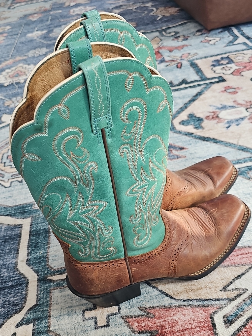 Women's Turquoise Ariat Boots Size 10
